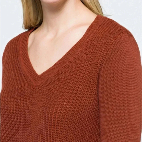 NWT RD Style Knit Womens Sweater Rust Color Size XXL - Picture 5 of 16